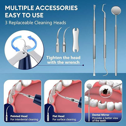 Hushbright tooth cleaner intensity modes and LED light